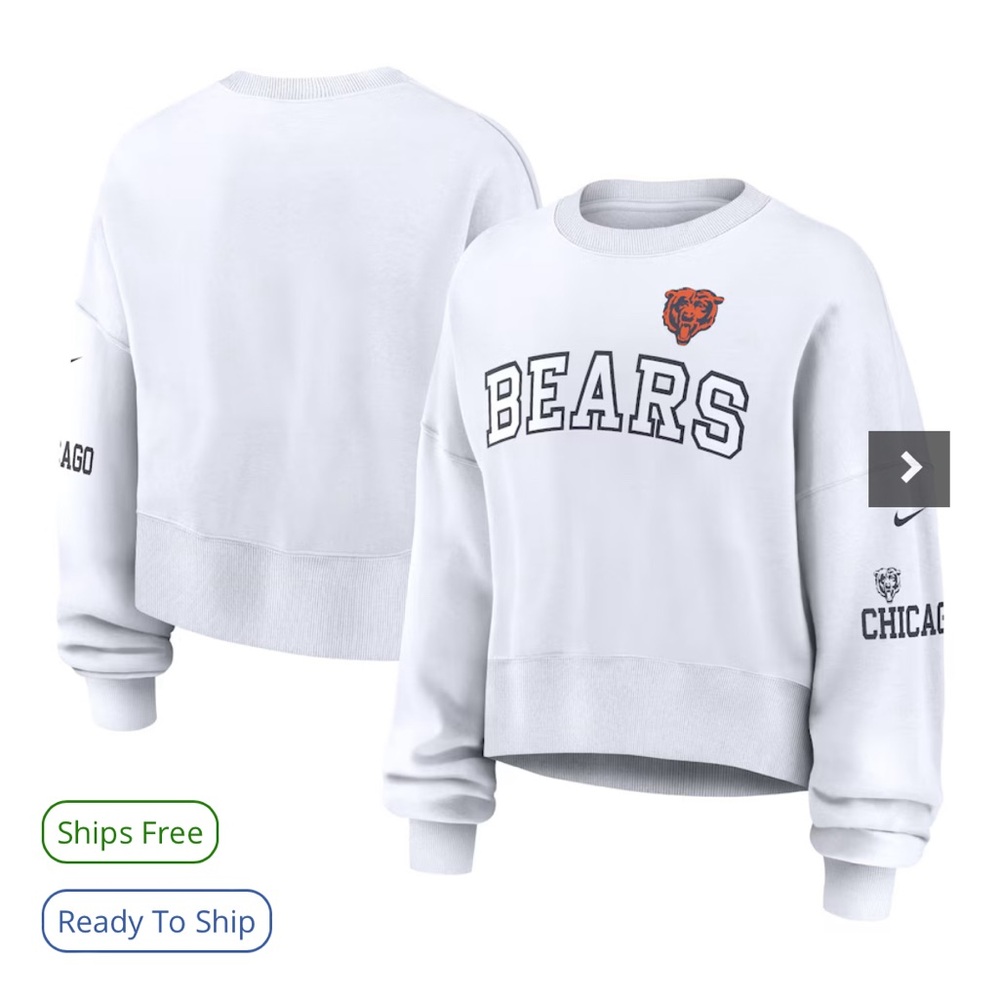 Chicago Bears crop sweatshirt